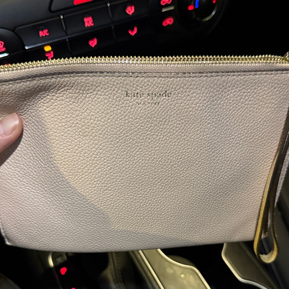 Kate Spade Pale Pink Cobble Wristlet